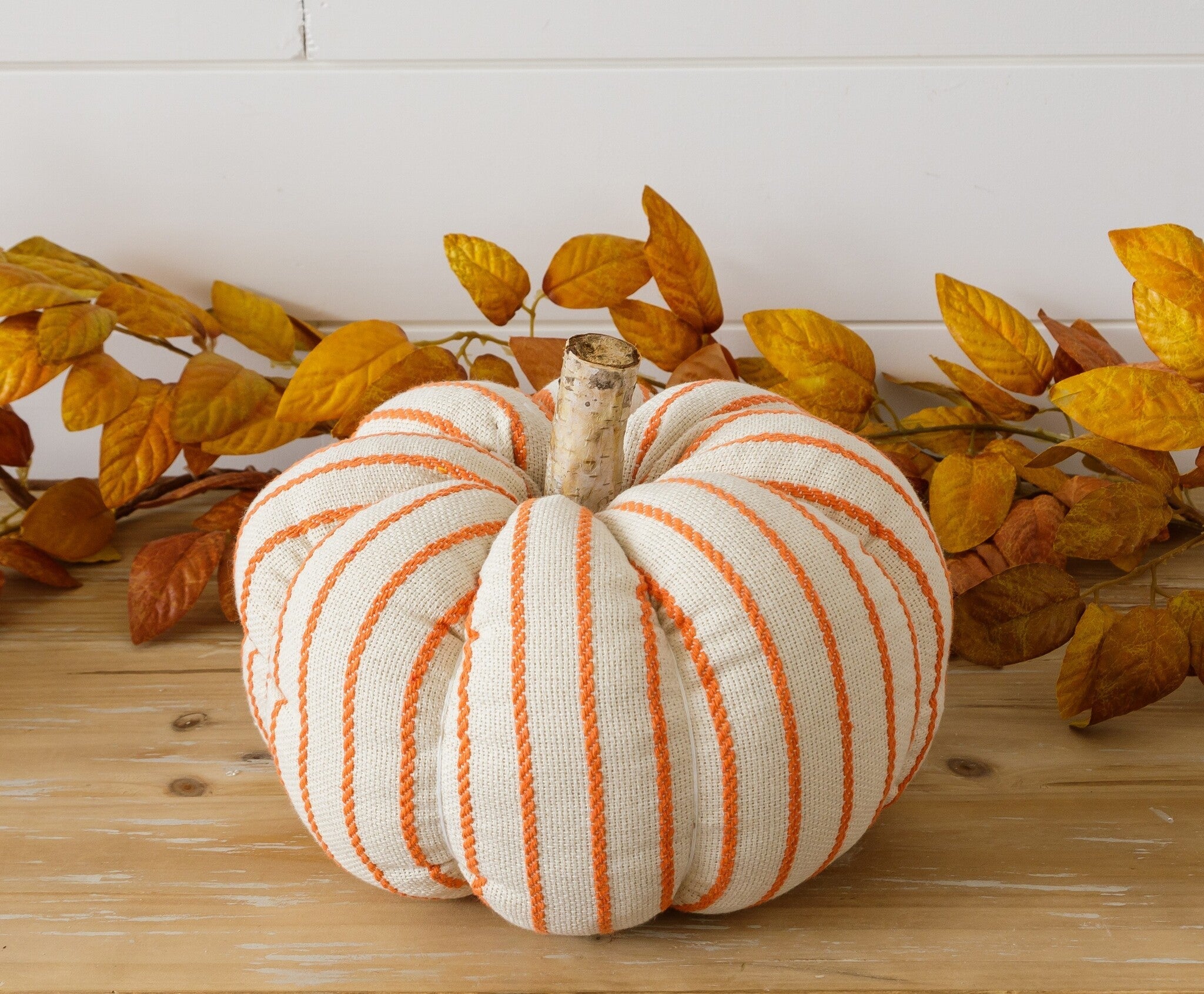 Orange Stripe Knit Pumpkin (M)