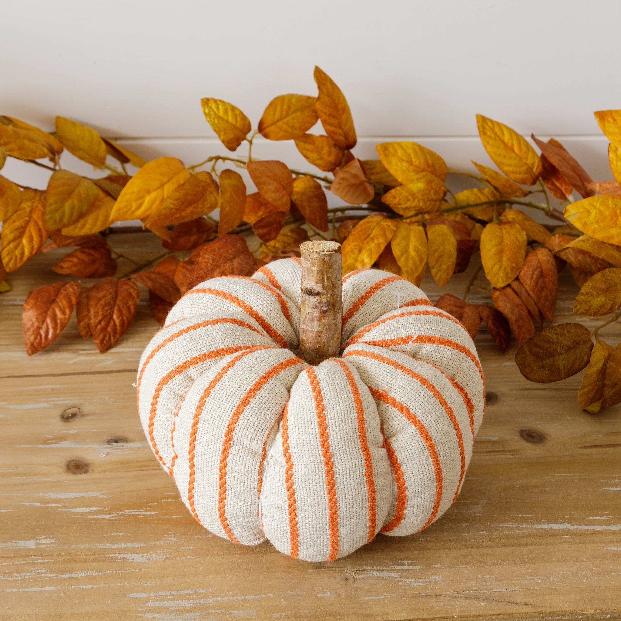 Orange Stripe Knit Pumpkin (Small)