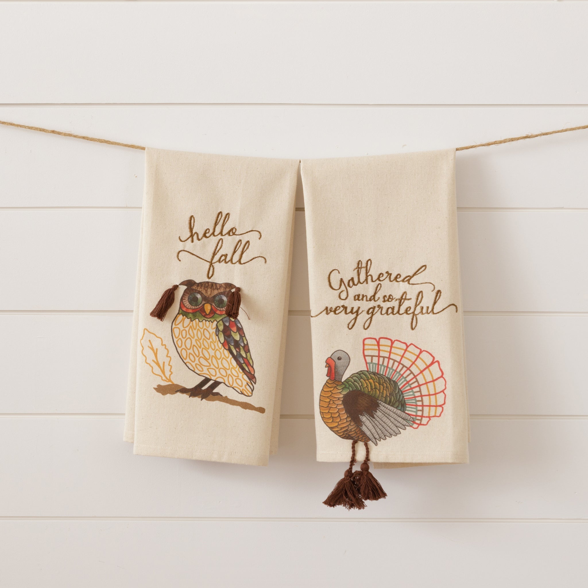 Autumn Friends Tea Towels (S/2)