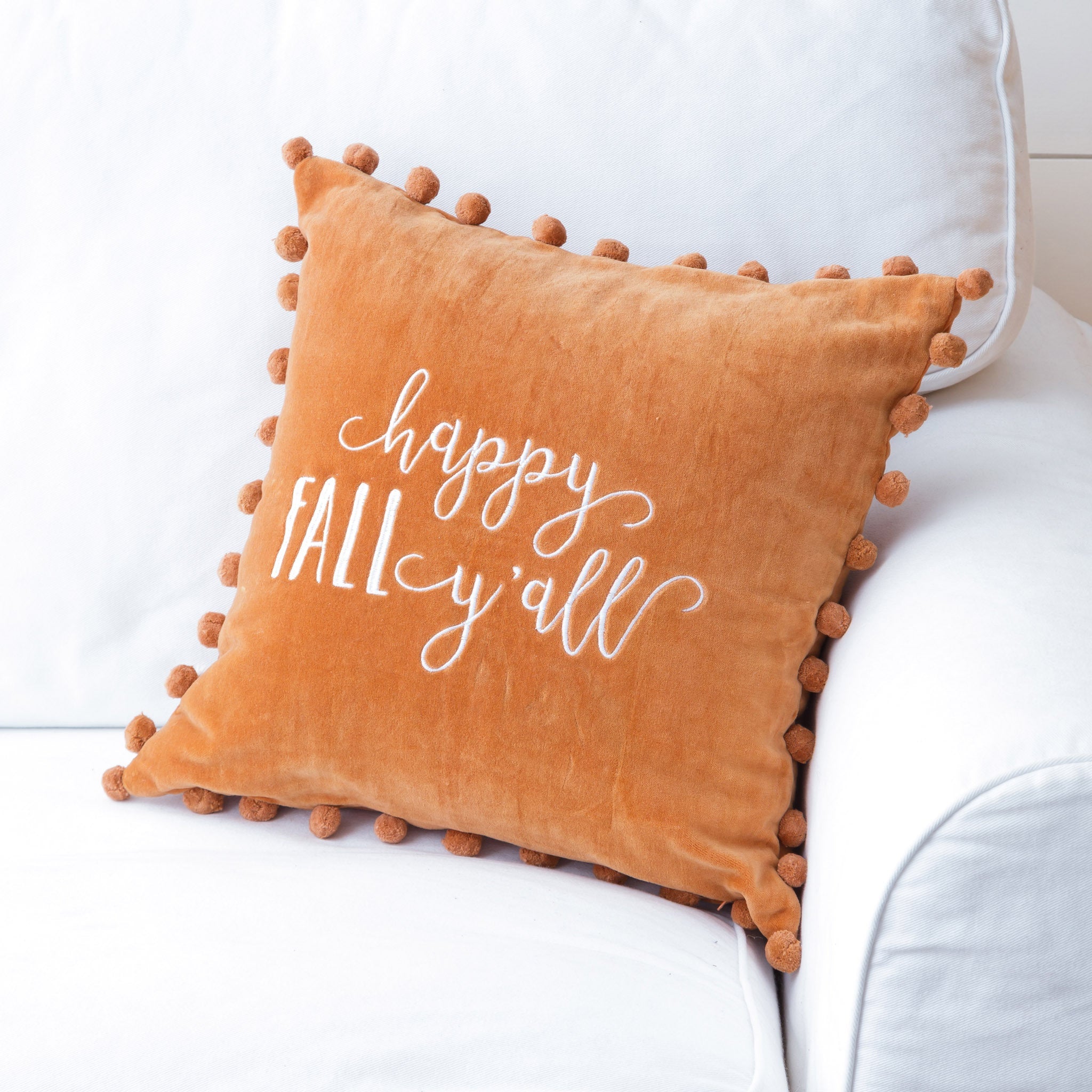 Happy Fall Y'All Pillow