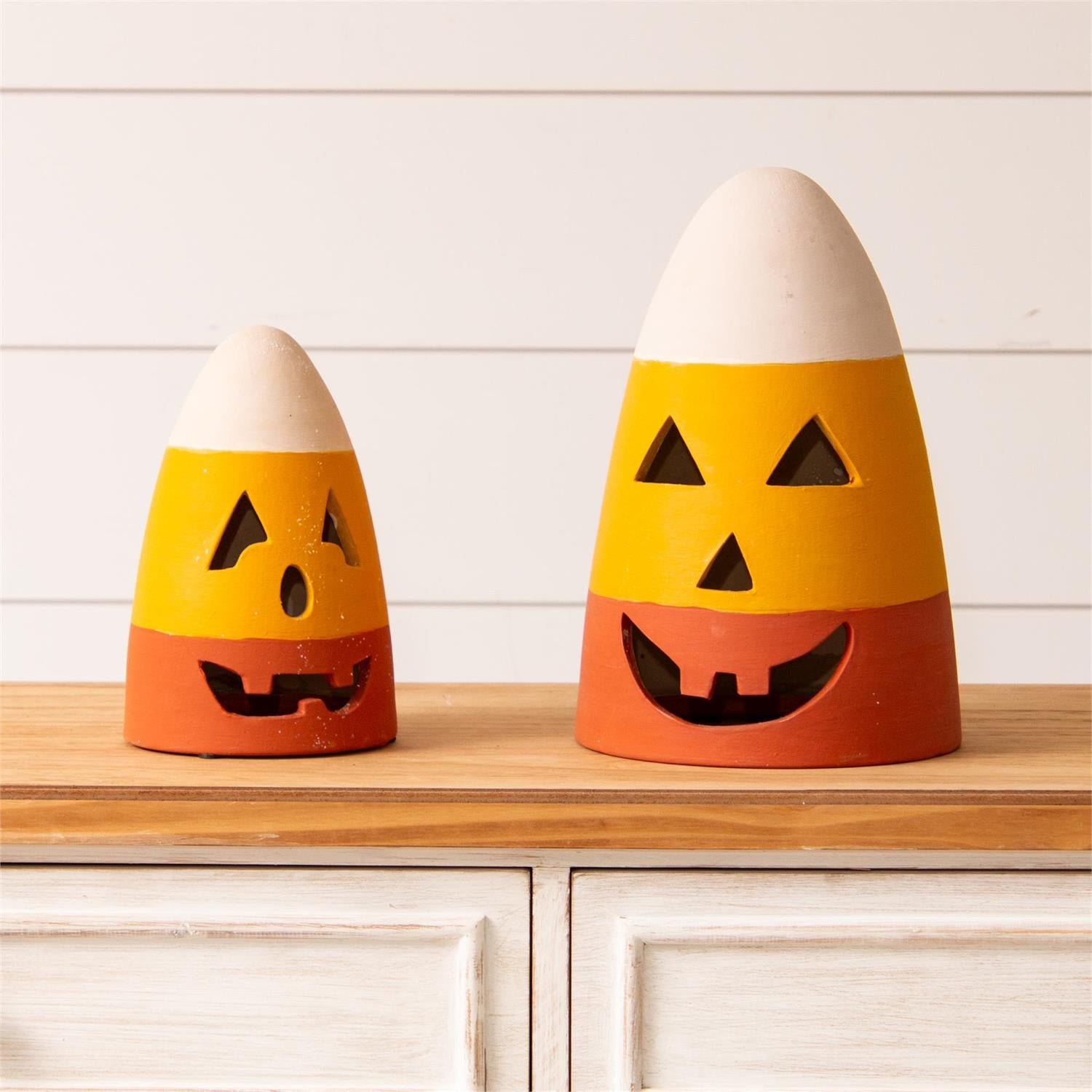 Candy Corn Jack O' Lanterns (S/2)