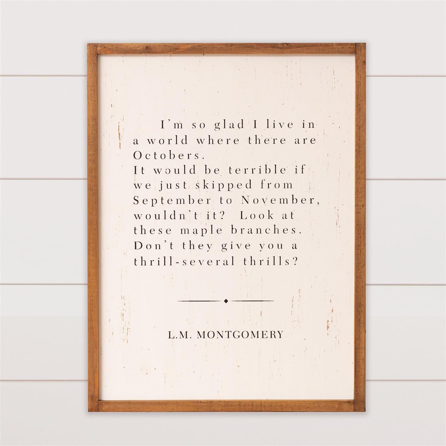 A World With Octobers Wall Art