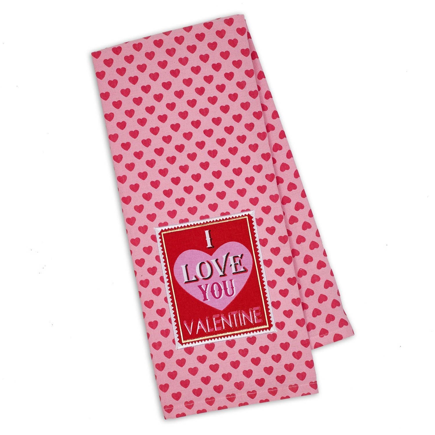 Love Valentine Embellished Dishtowel