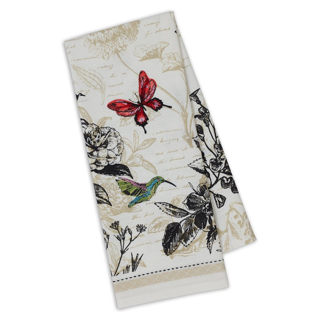 Botanical Embellished Dishtowel (5609822945437)