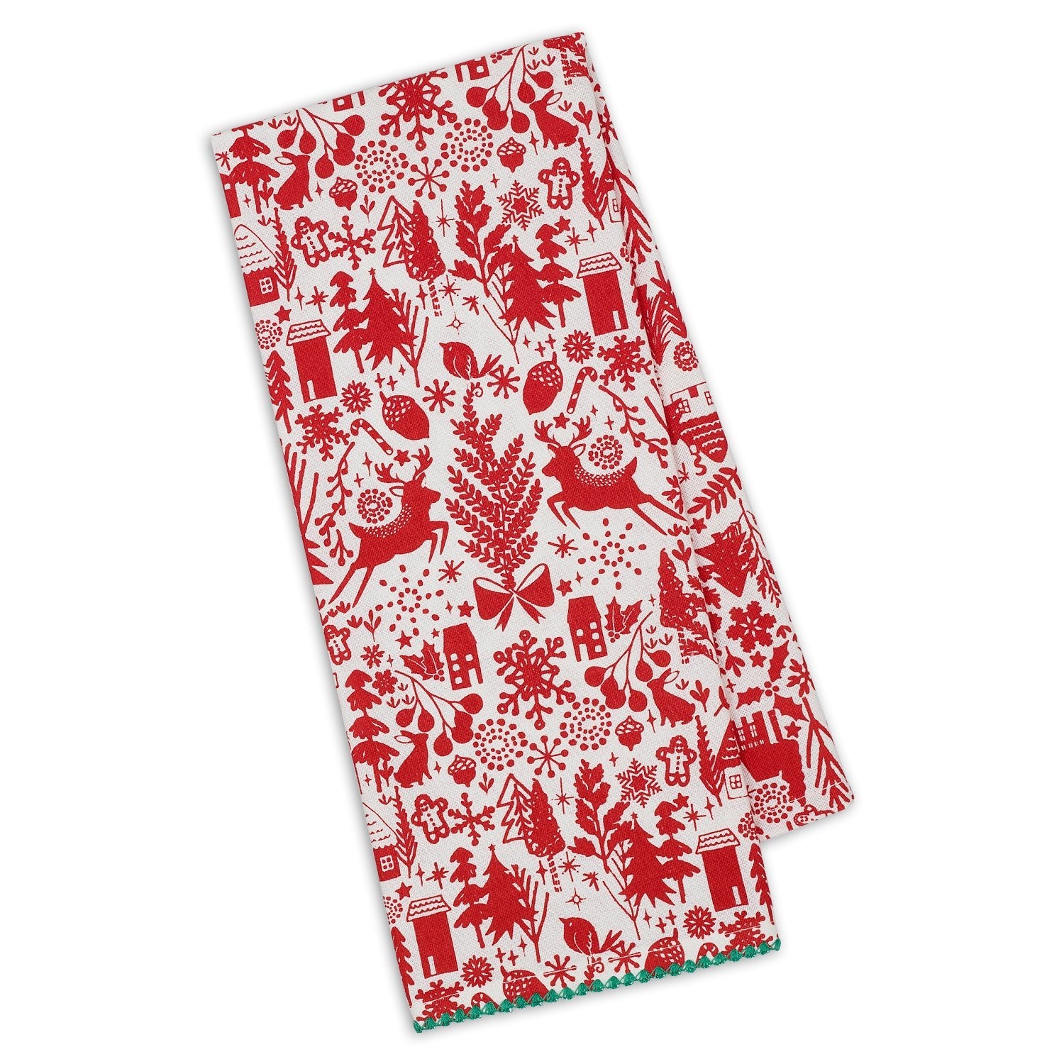 Christmas Woods Dish Towel