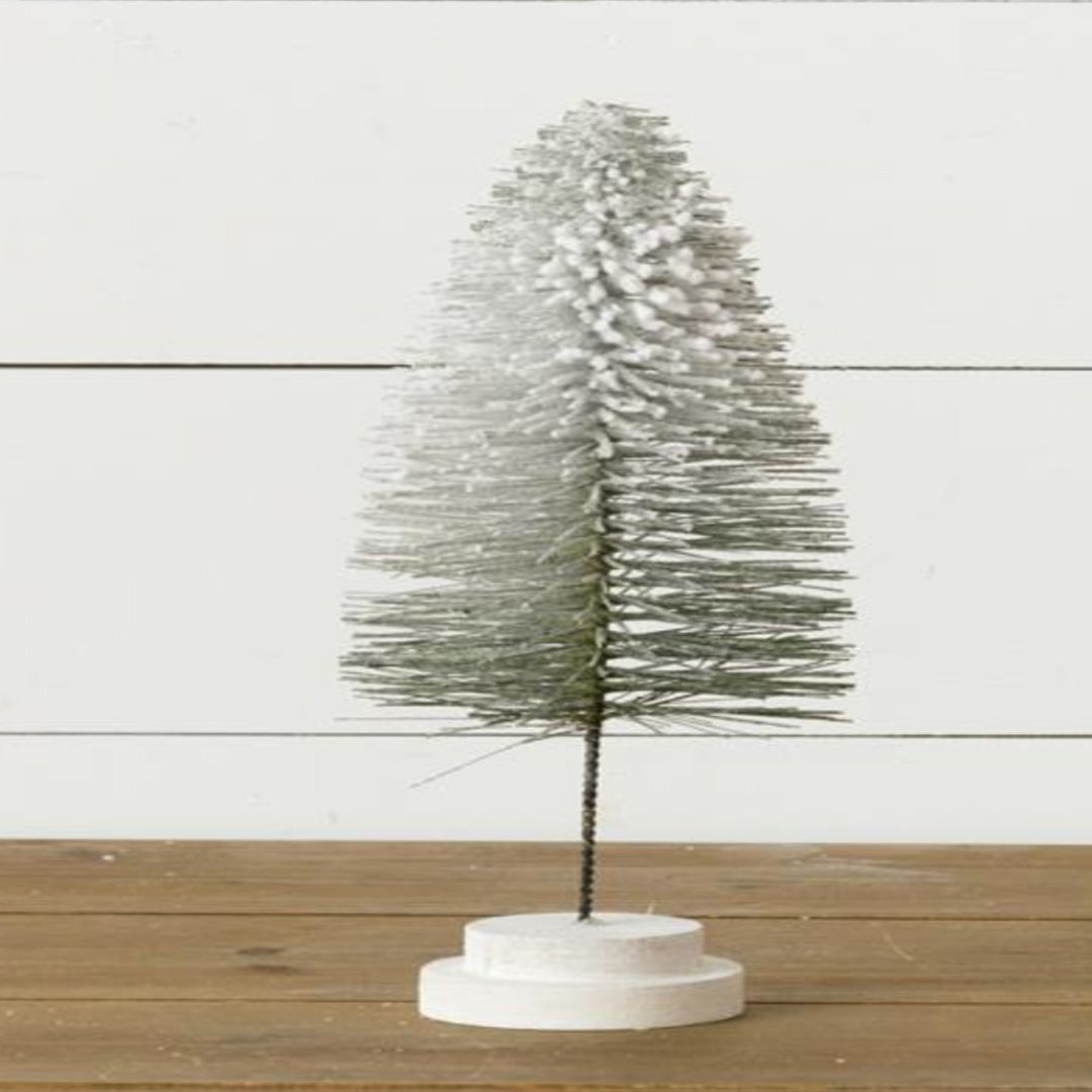 Stem Bottle Brush Tree w/ Base - Medium