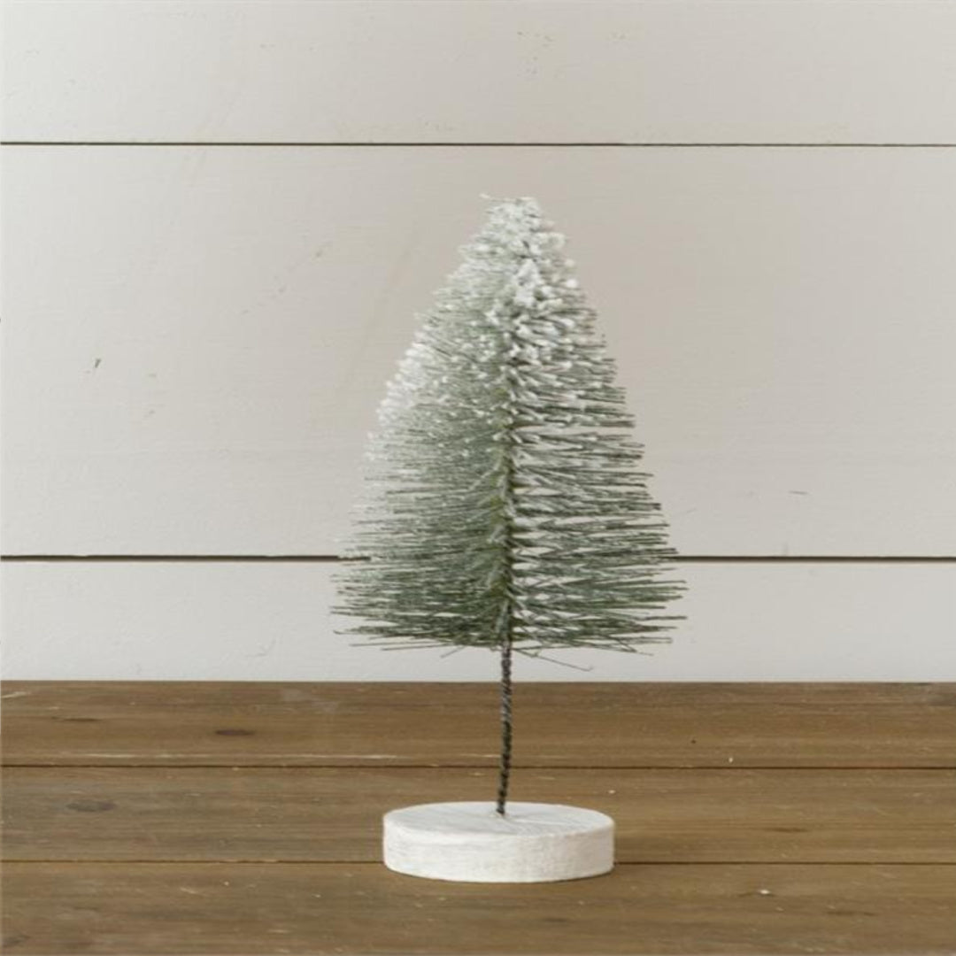 Stem Bottle Brush Tree w/ Base - Small