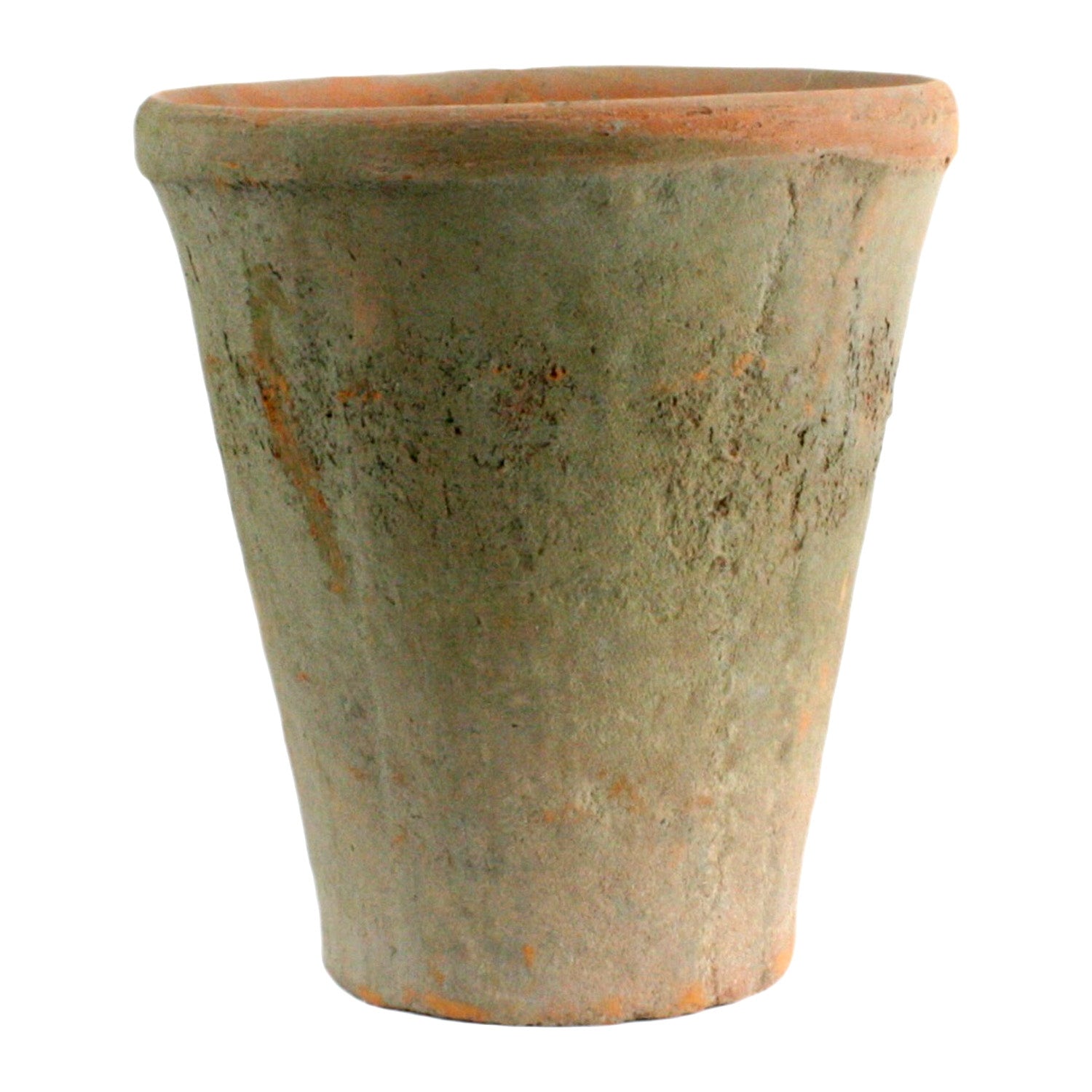 Rustic Terra Cotta Rose Pot - Lrg - Antique Red (5610057826461)