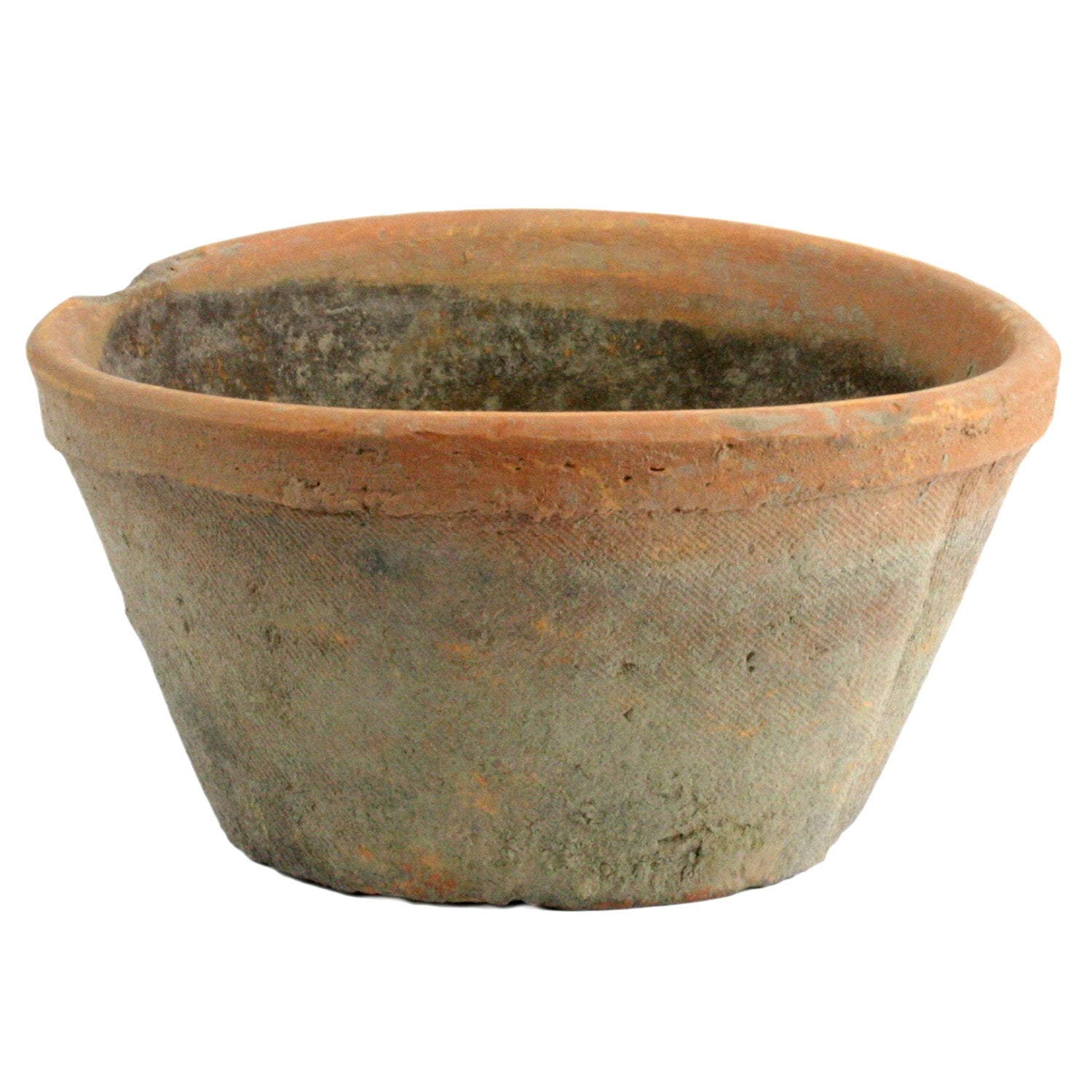 Rustic Terra Cotta Oval Pot - Sm - Antique Red (5610058121373)
