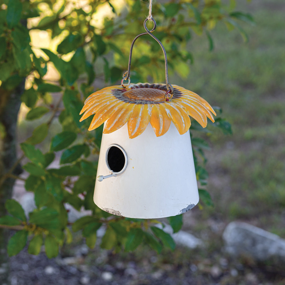 Sunflower Roof Birdhouse