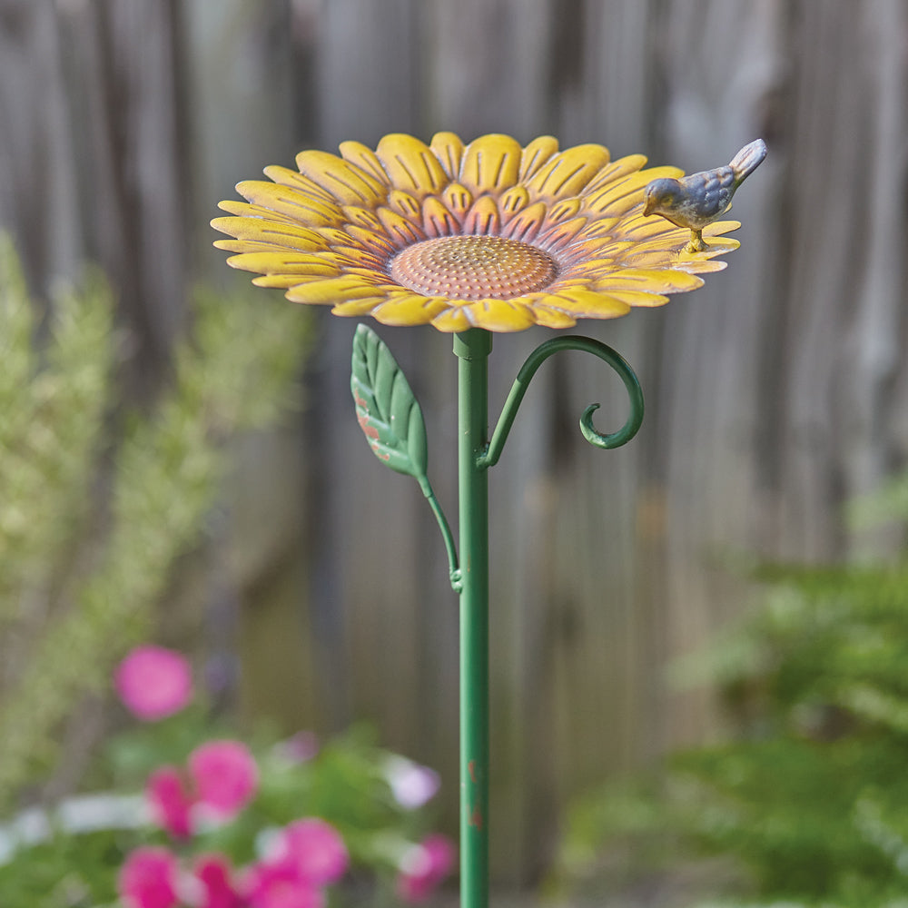 Sunflower BIrd Bath