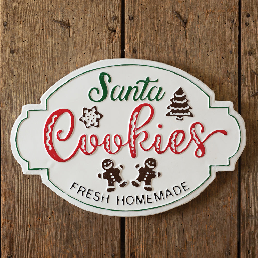 Santa's Homemade Cookies Wall Art