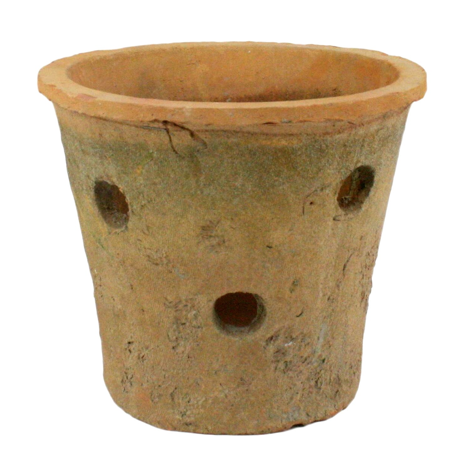 Rustic Terra Cotta Orchid Pot - Antique Red (5610056908957)