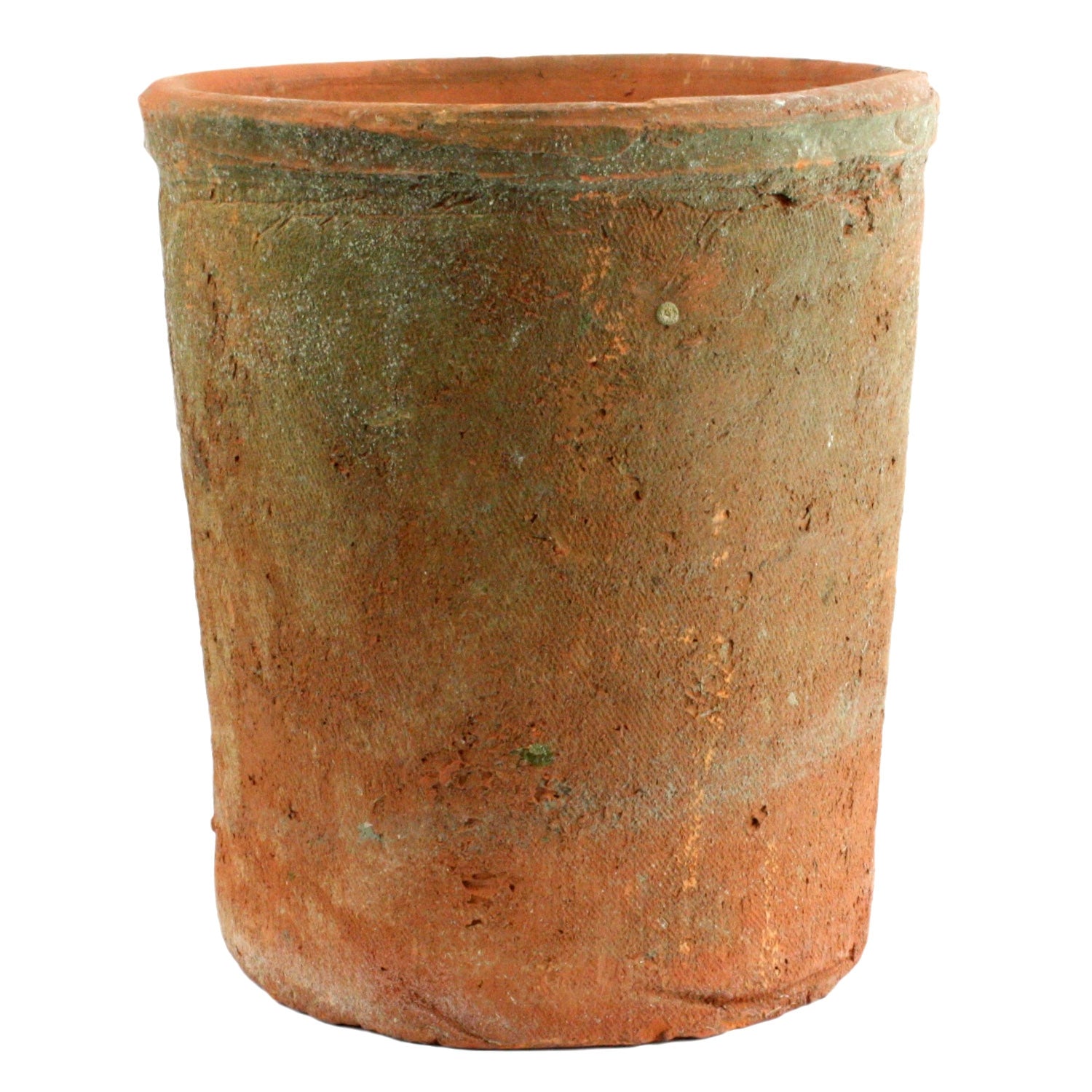 Rustic Terra Cotta Cylinder - Lrg - Antique Red (5610057400477)