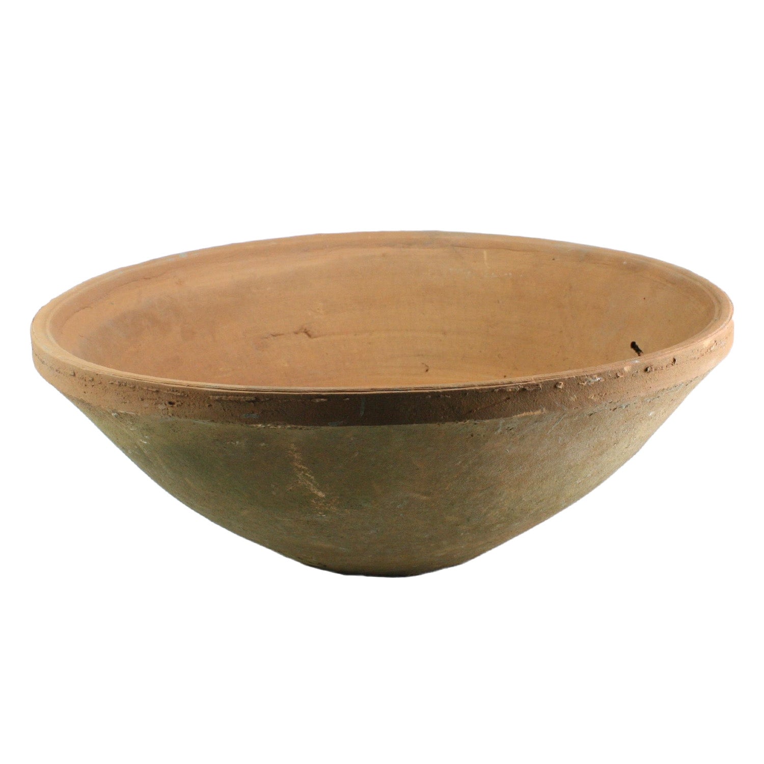 Rustic Terra Cotta Bowl - Lrg - Antique Red (5610055303325)