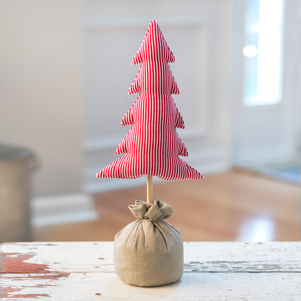 Red Striped Stuffed Tree