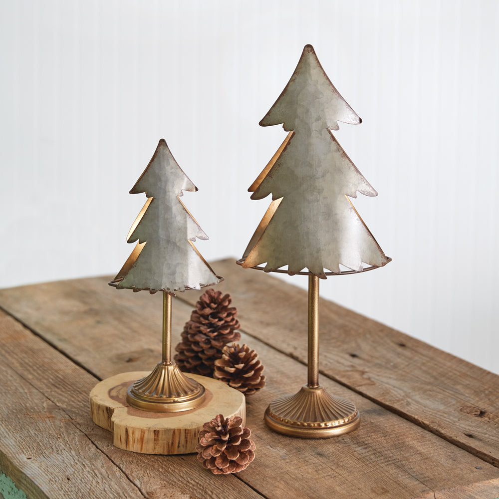 Galvanized Tealight Trees (S/2)