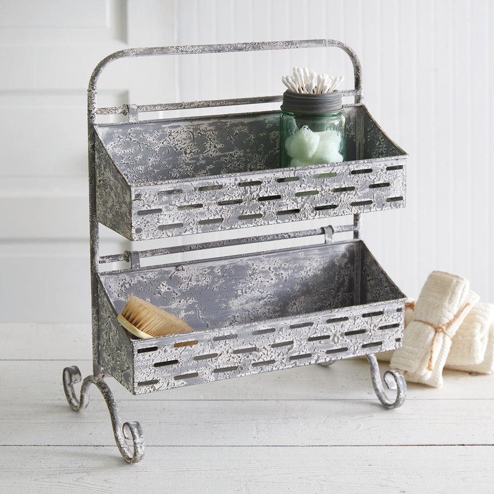 Perforated Two Tier Organizer