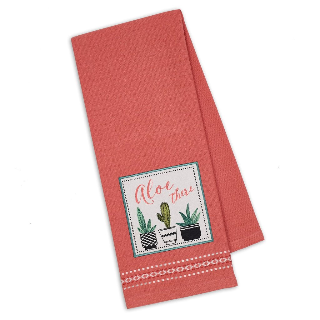Aloe There Embellished Dishtowel (5609824157853)