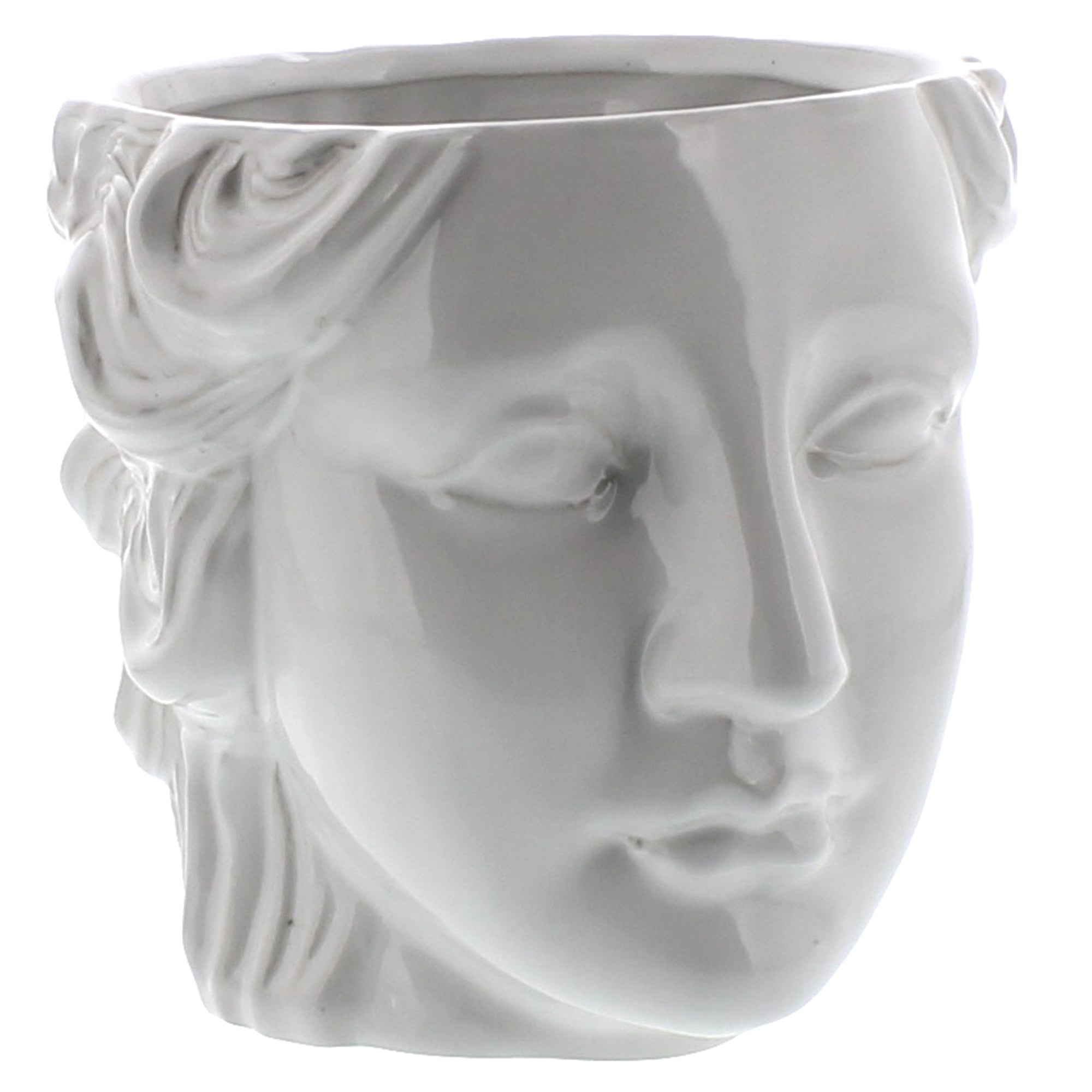 Juno Ceramic Head Cachepot