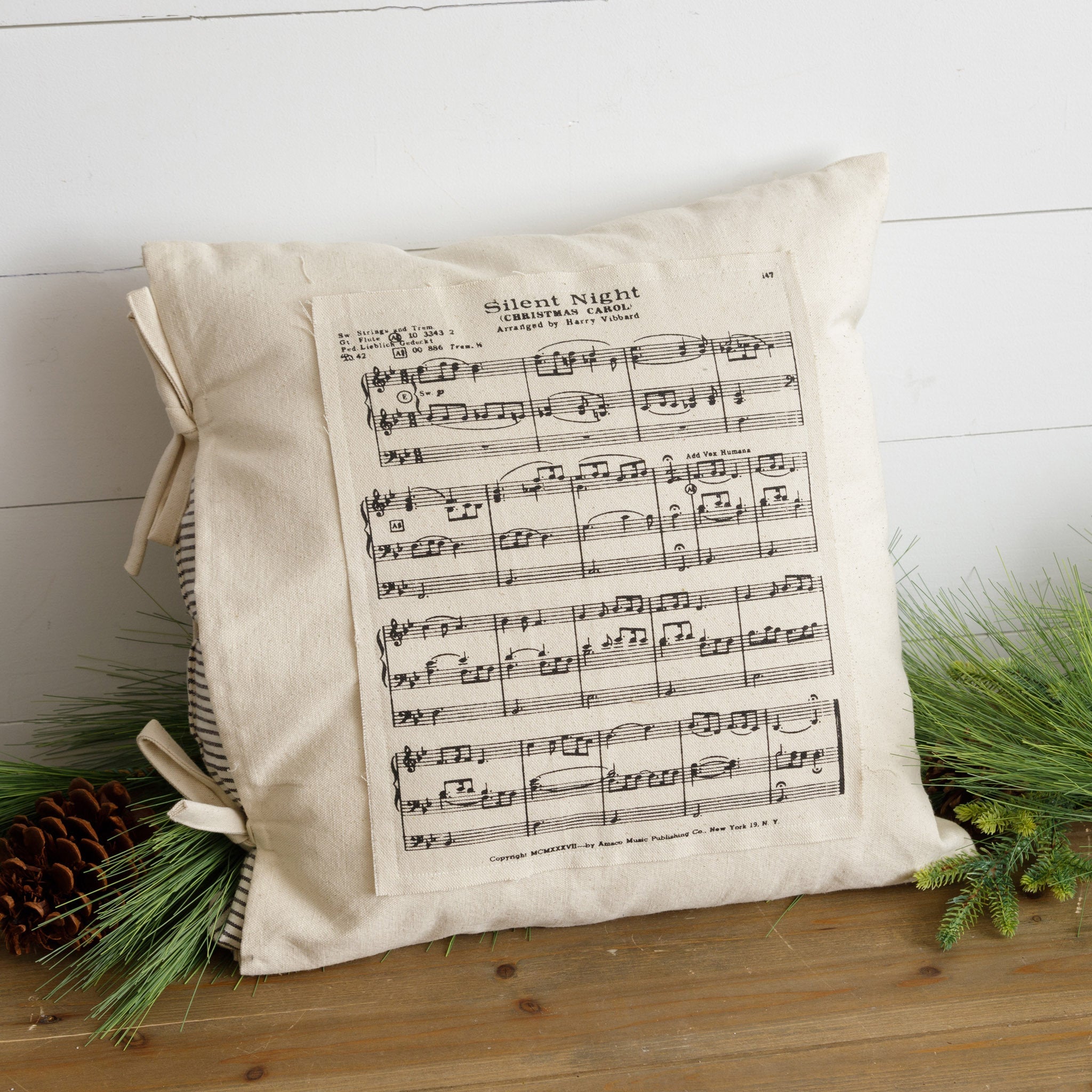 Silent Night Music Pillow