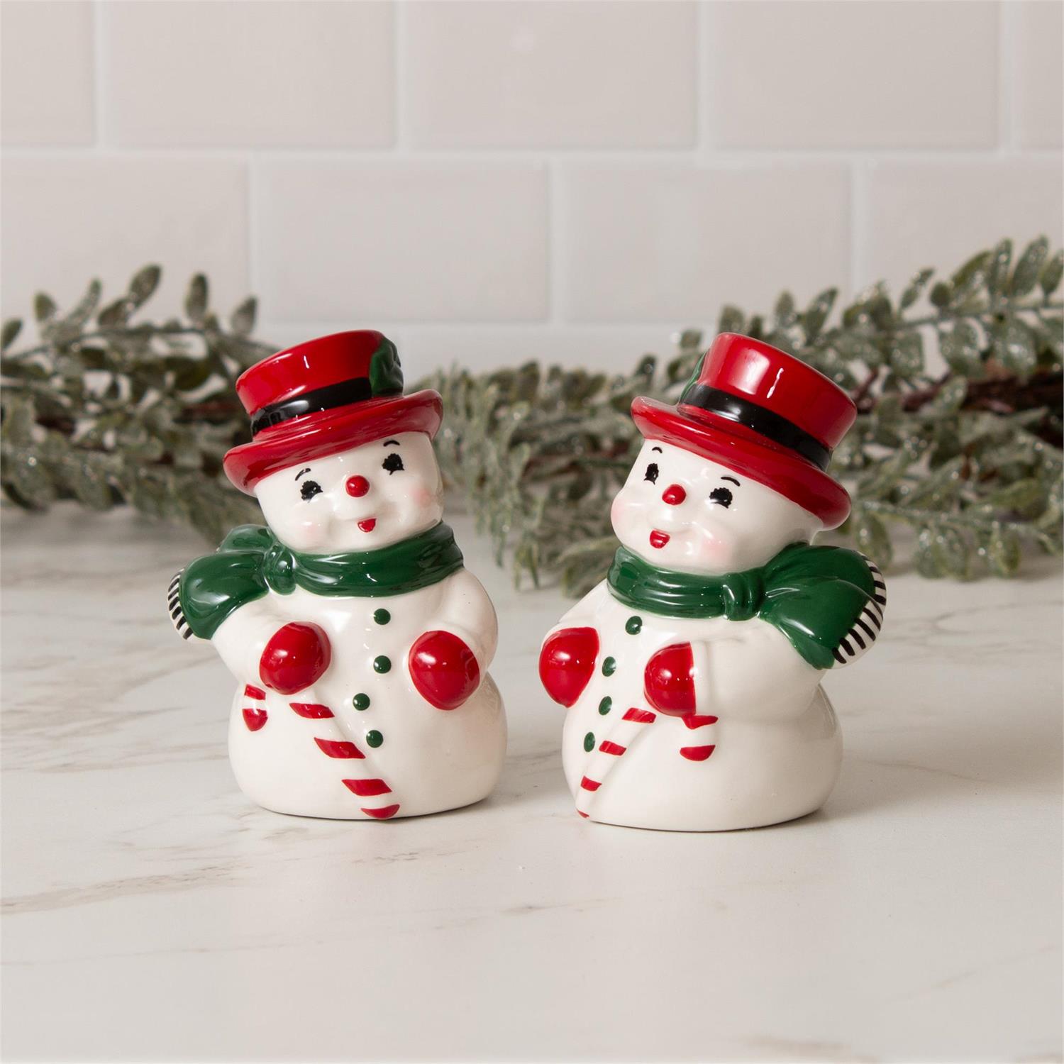 Snowman Salt And Pepper Shakers