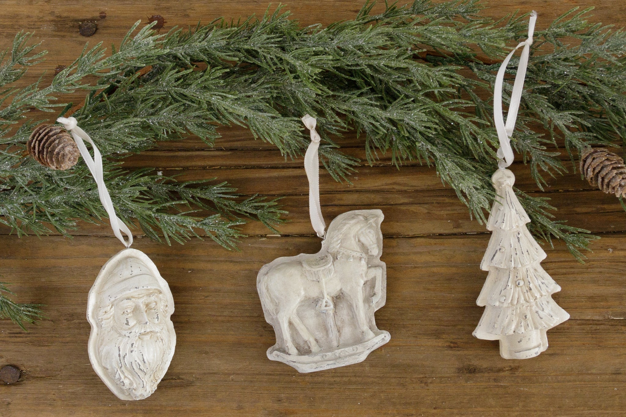 Shabby Chocolate Mold Ornaments (S/3)