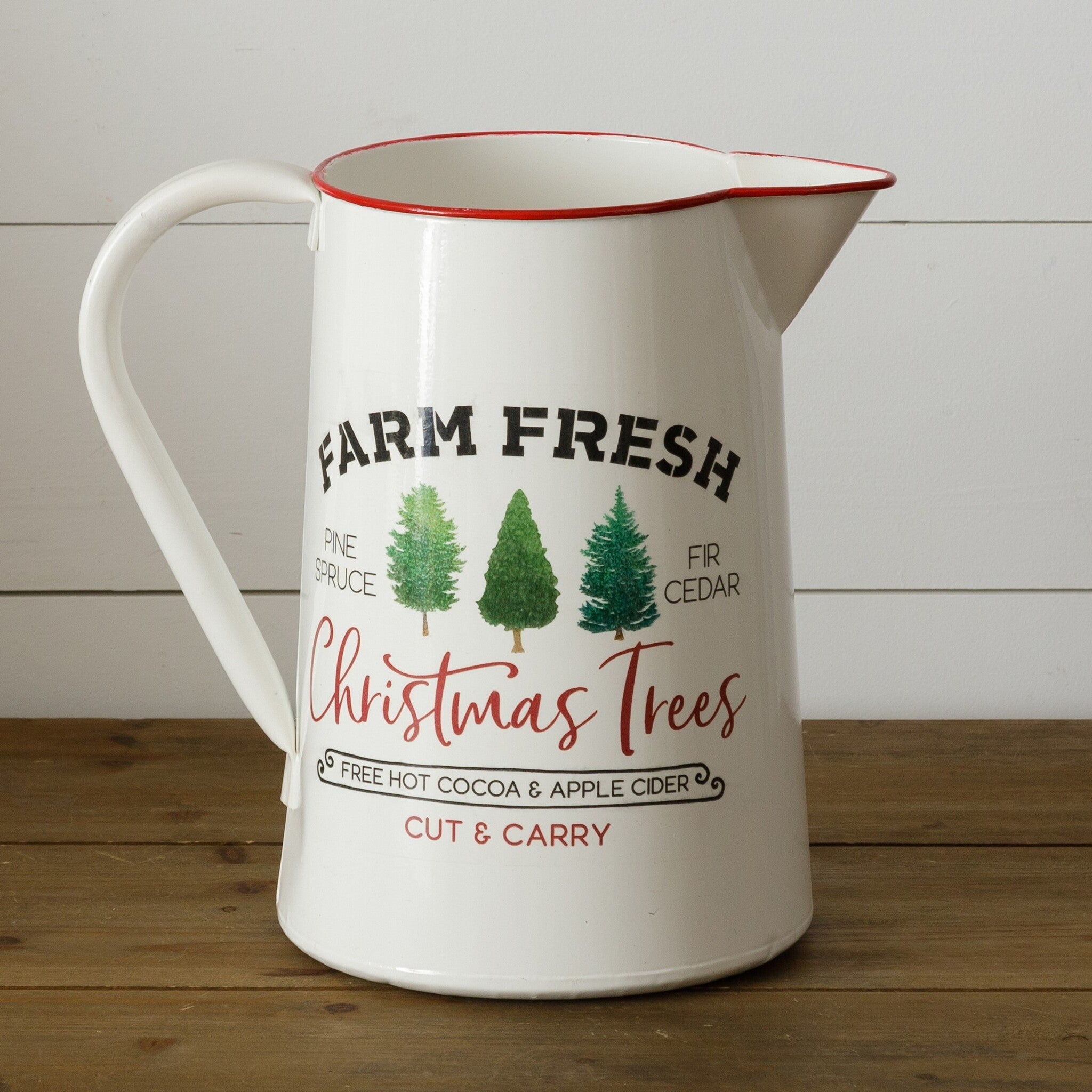 Oversized Farm Fresh Christmas Trees Pitcher