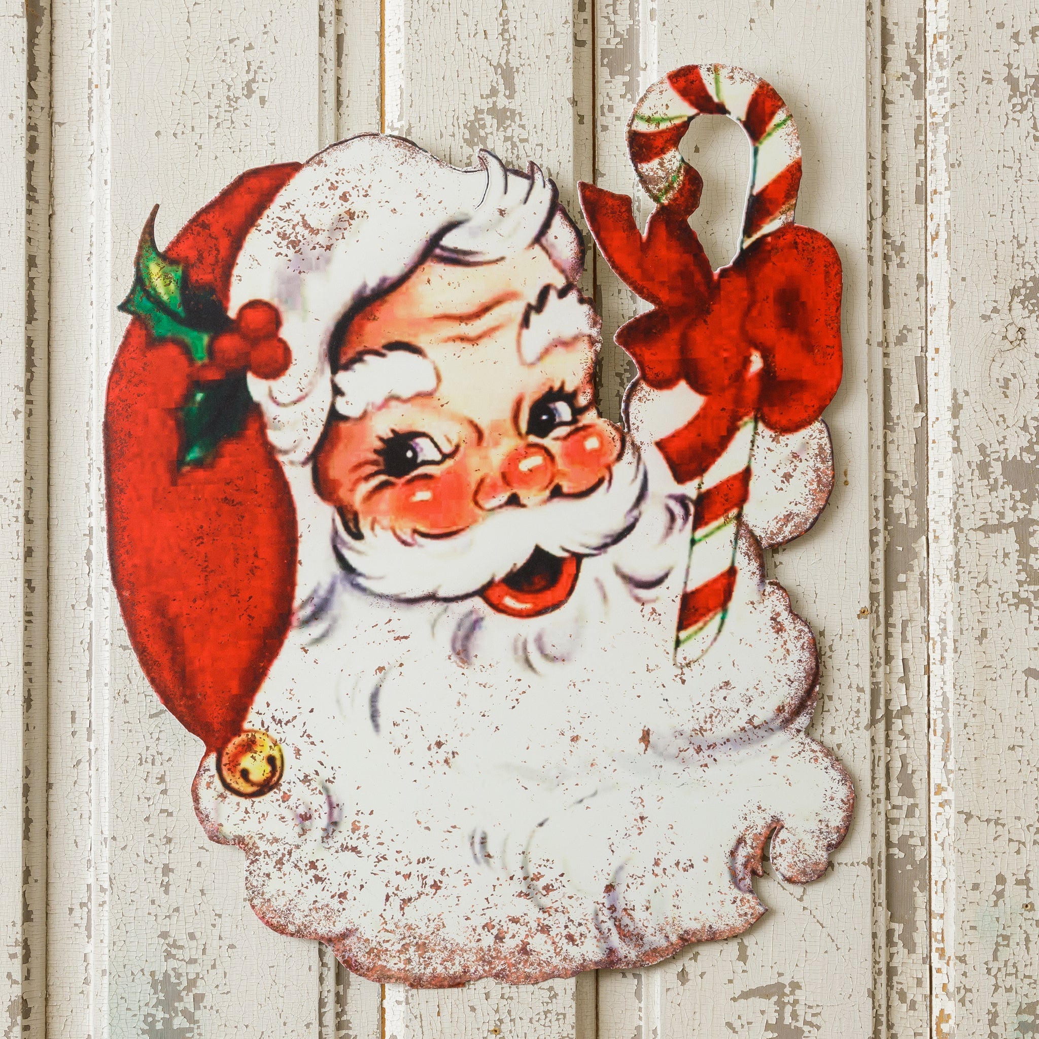 Vintage Santa Wall Sign