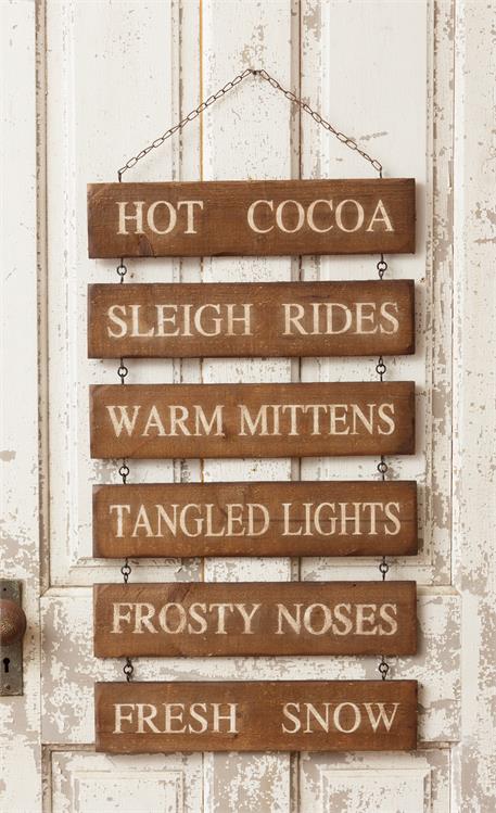 Winter Market Menu Sign