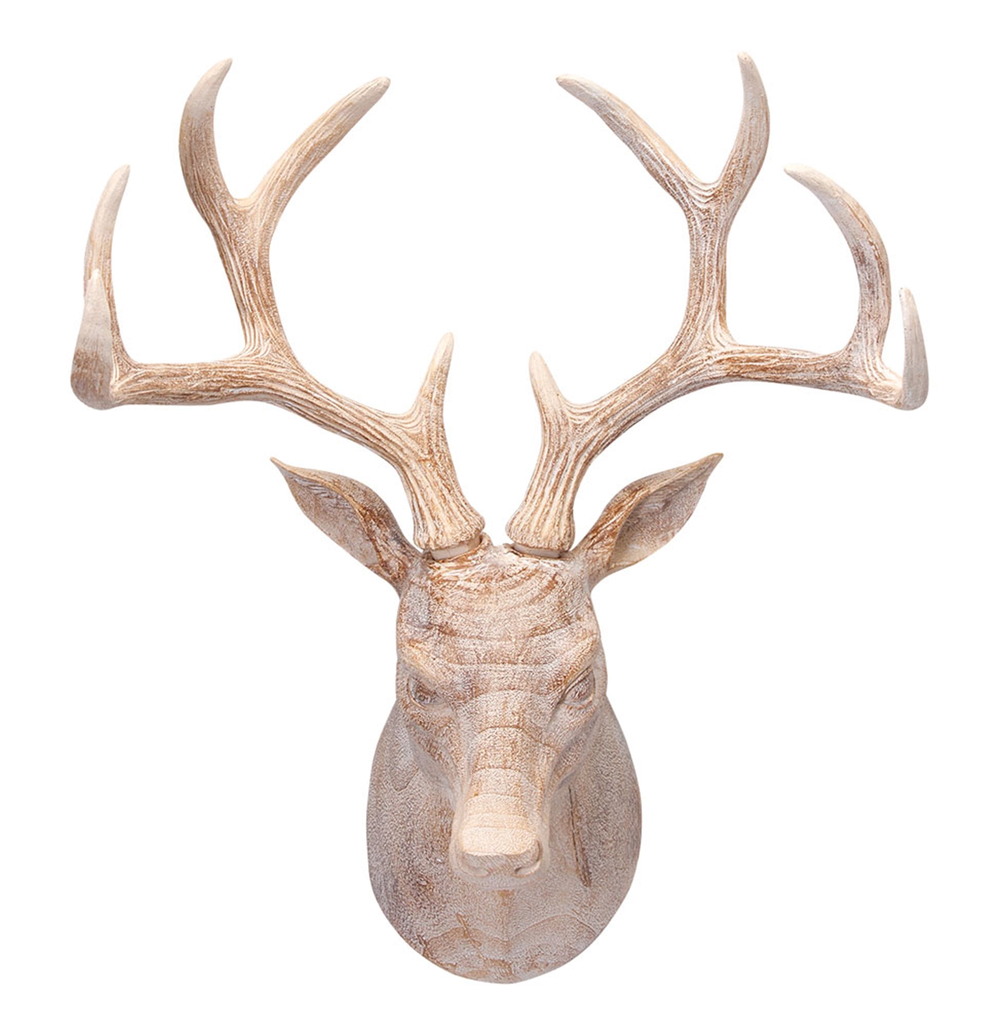 Whitewashed Deer Bust (5609349480605)