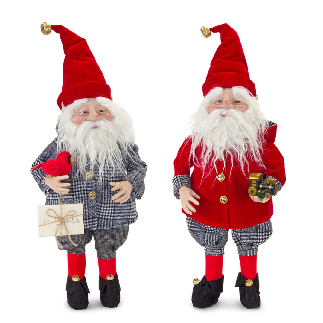 Tall Mischievous Santa's (S/2)