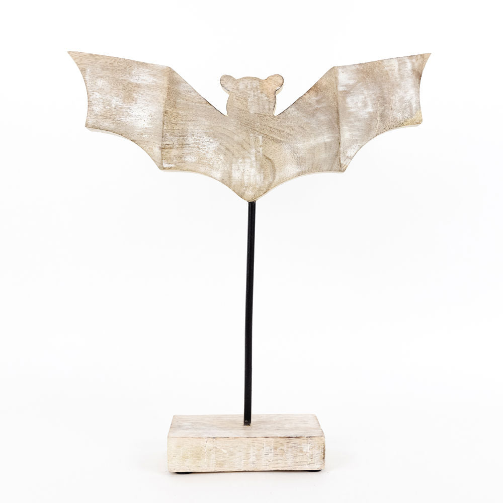Distressed Wooden Natural Bat (Lg)