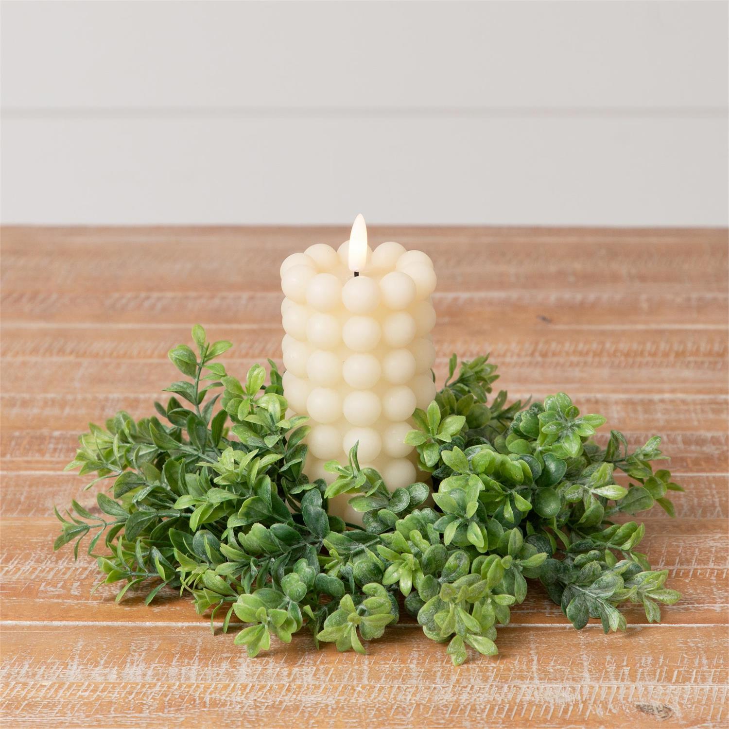 LED Cream Bubble Candle