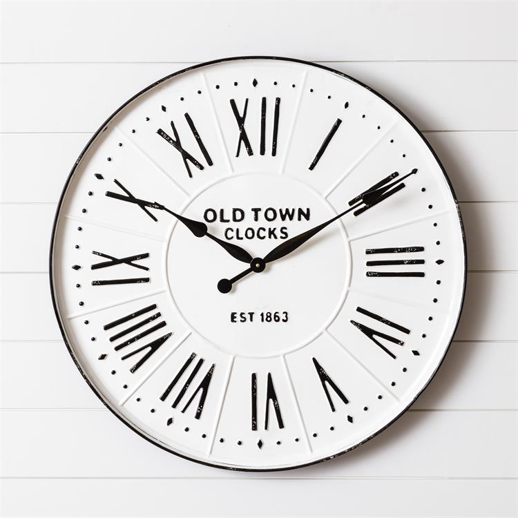 Old Town Enamel Clock