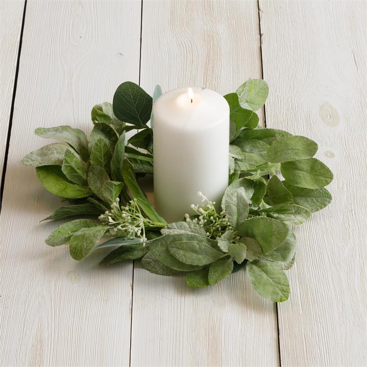 Seeded Eucalyptus Candle Ring