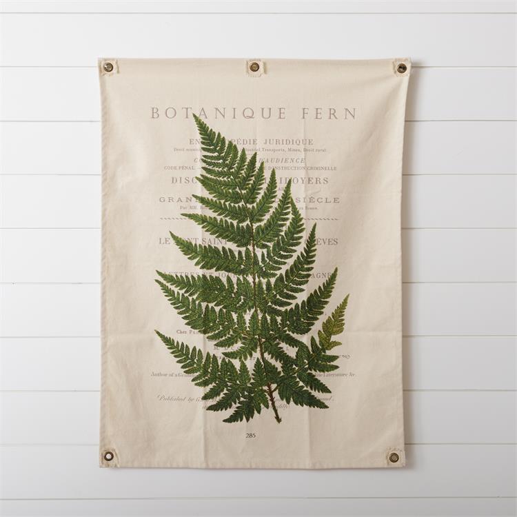 Canvas Wall Hanging - Fern