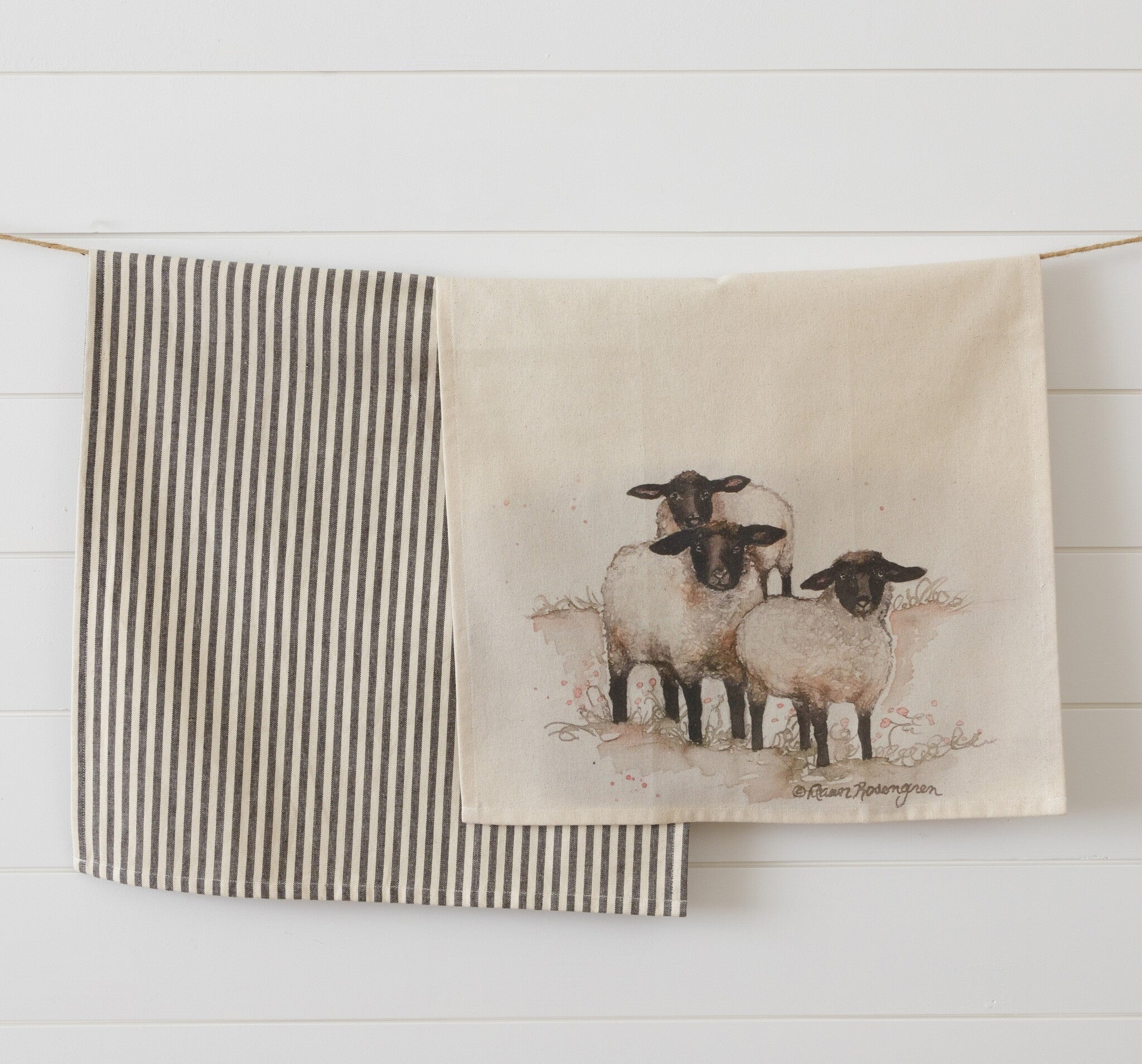 Grazing Sheep Kitchen Towels (S/2)