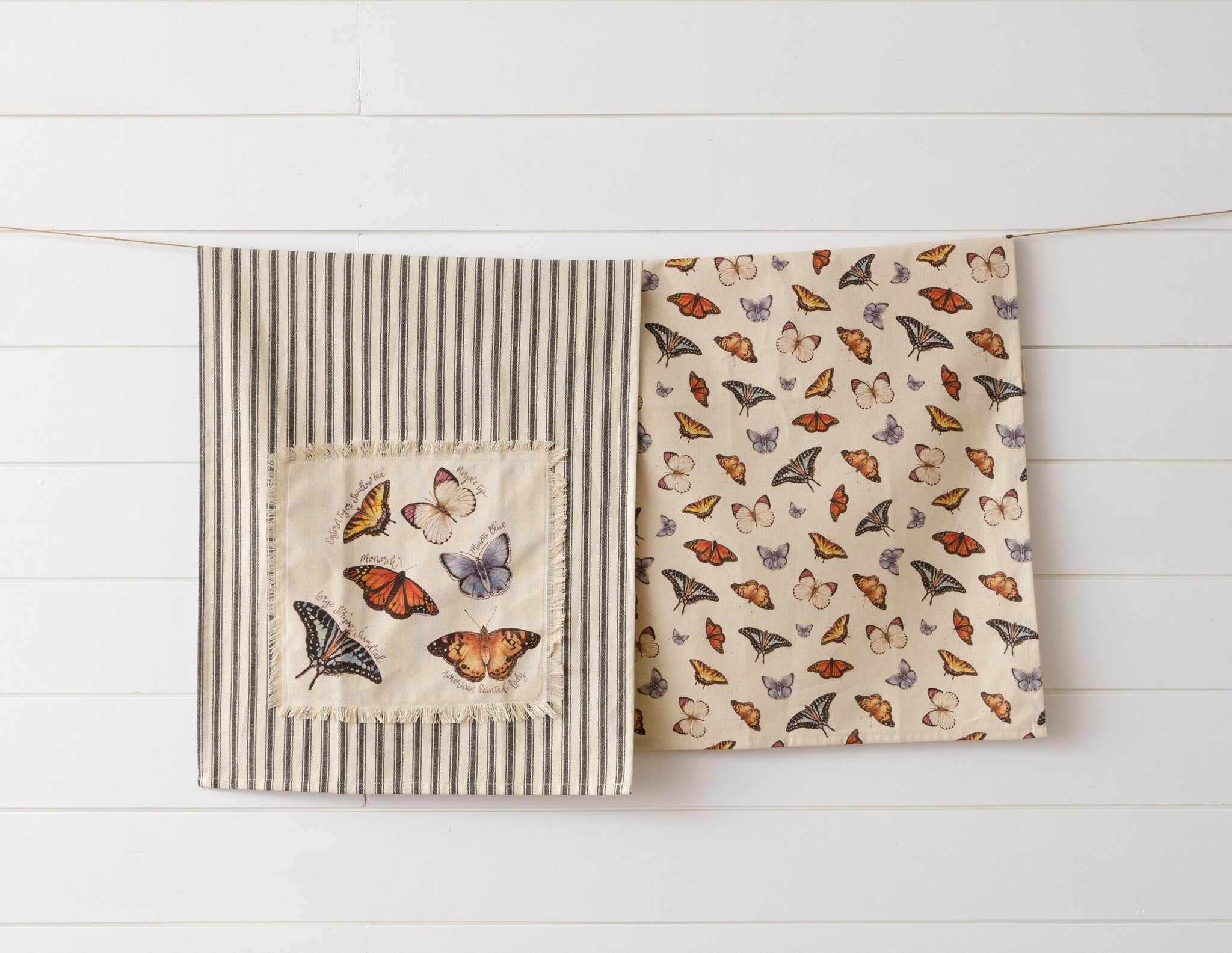 Watercolor Butterflies Kitchen Towels (S/2)