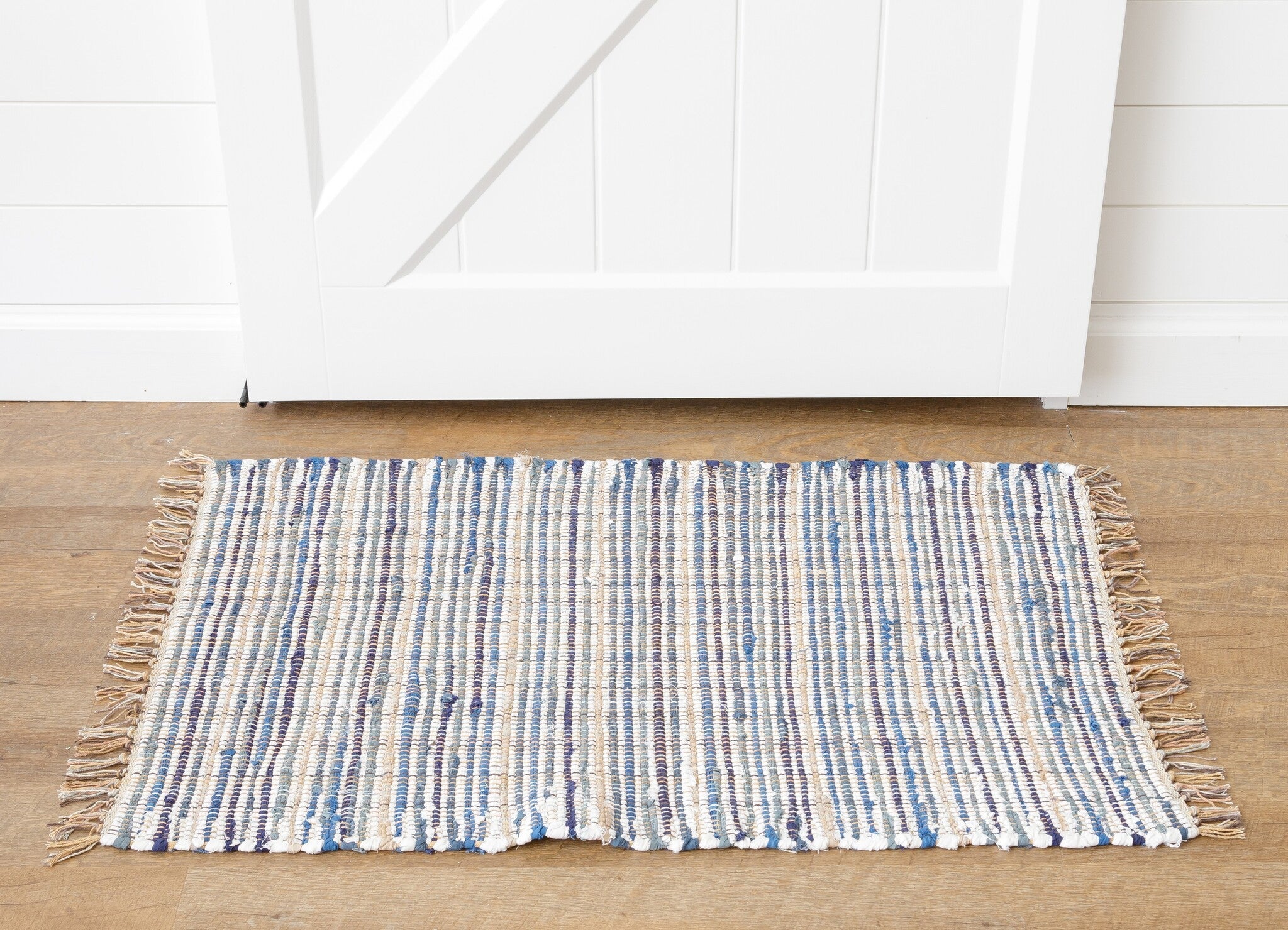 Nautical Blue Chindi Rug