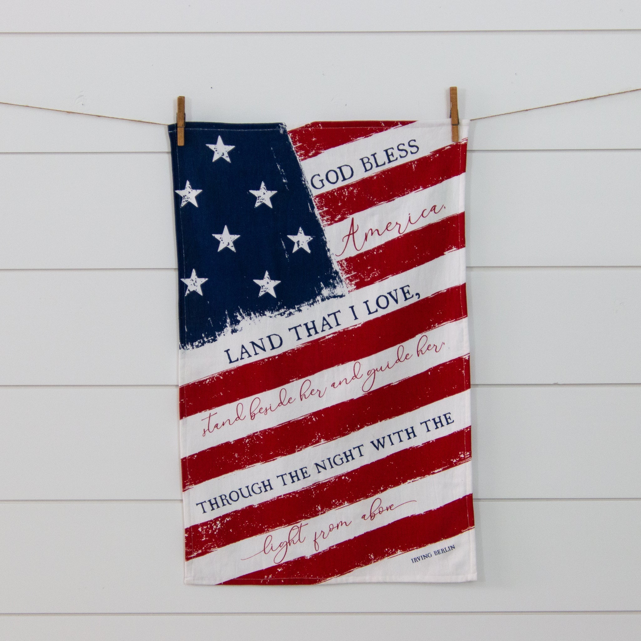 Terry Tea Towel - God Bless America