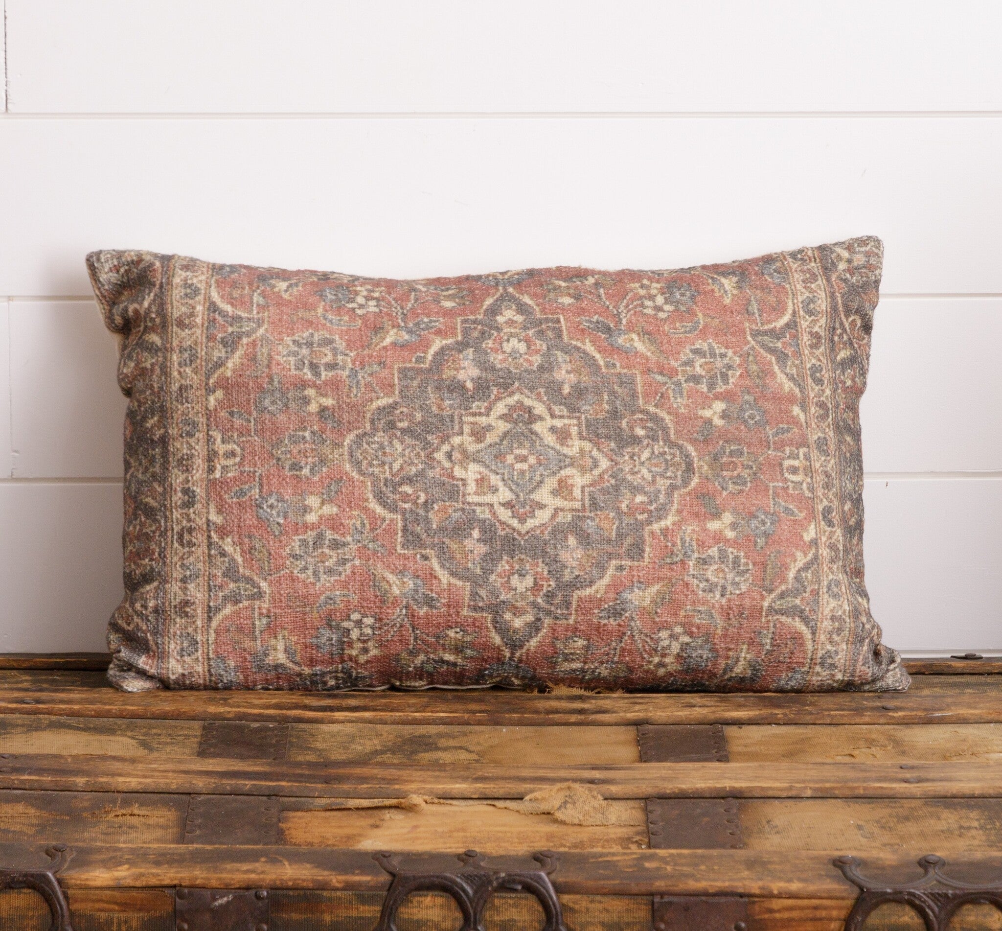 Antique Rug Lumbar Pillow