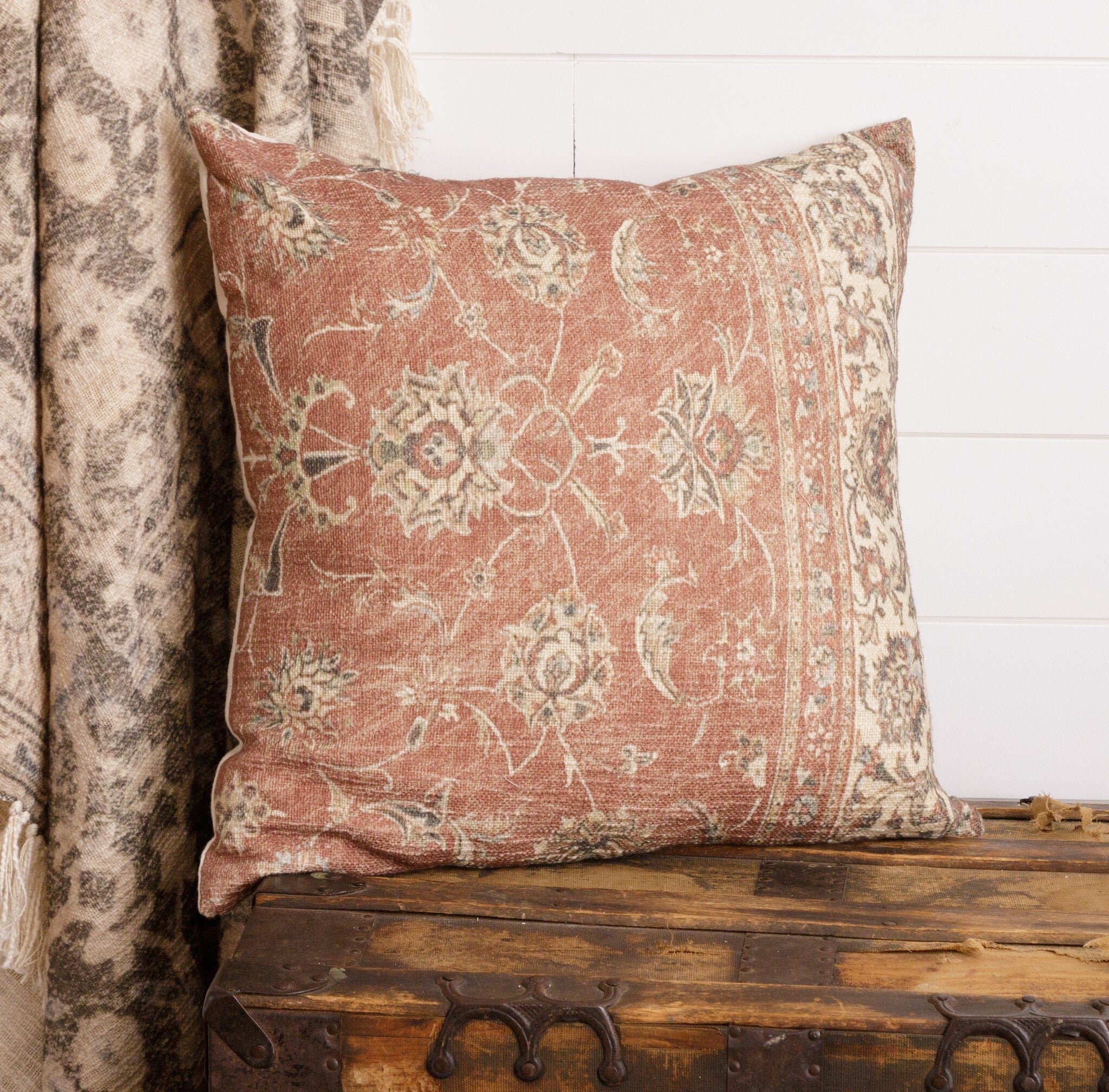 Antique Rug Square Pillow