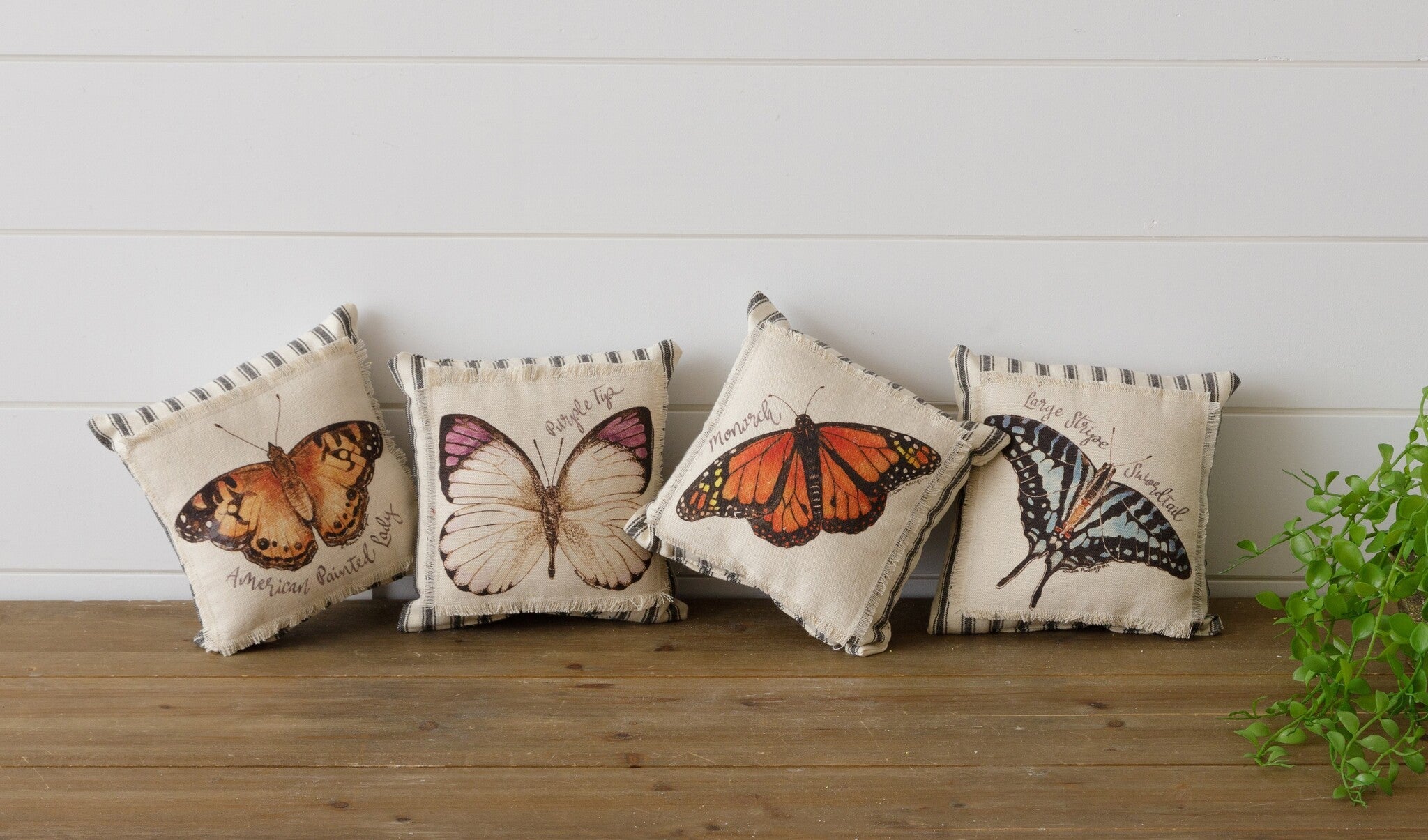 Watercolor Mini Butterflies Pillow (S/4)
