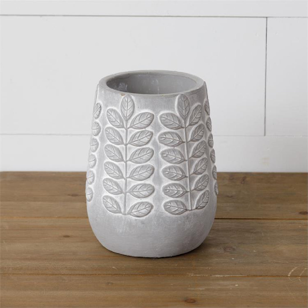 Embossed Cement Planter (M)
