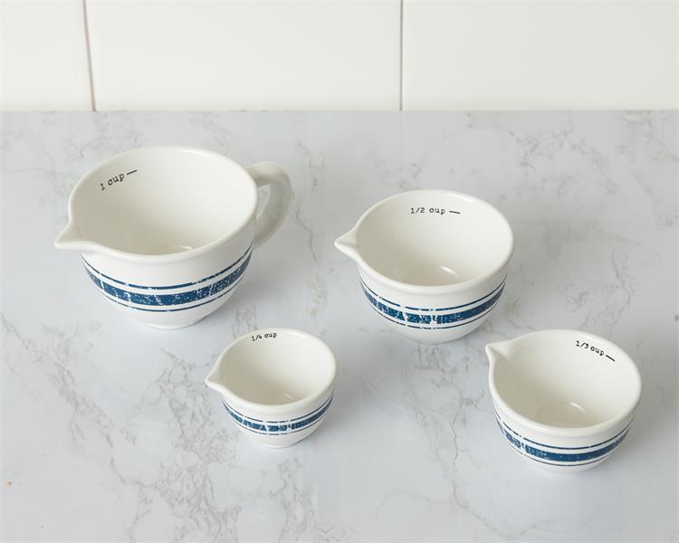 Hometown Blue Stripe Measuring Cups