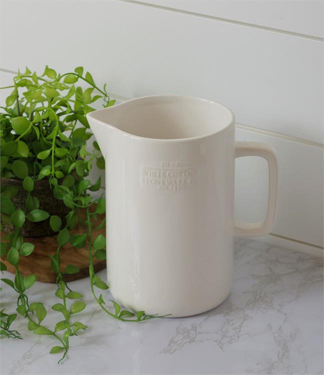 White Cottage Pitcher