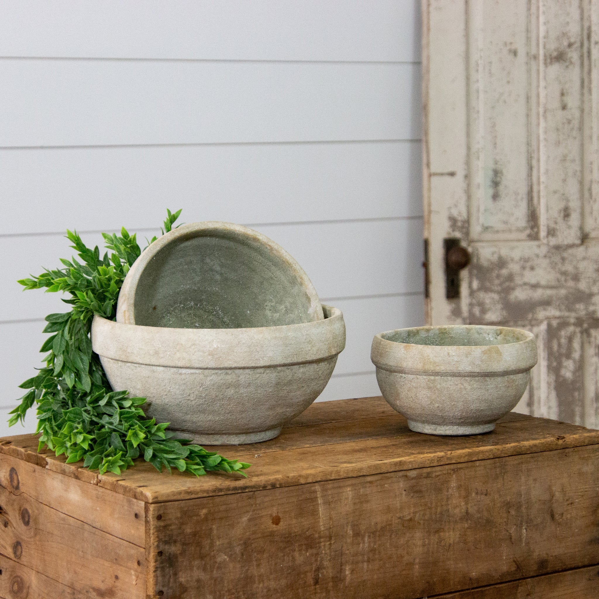 Handcrafted Textured Bowls (S/3)