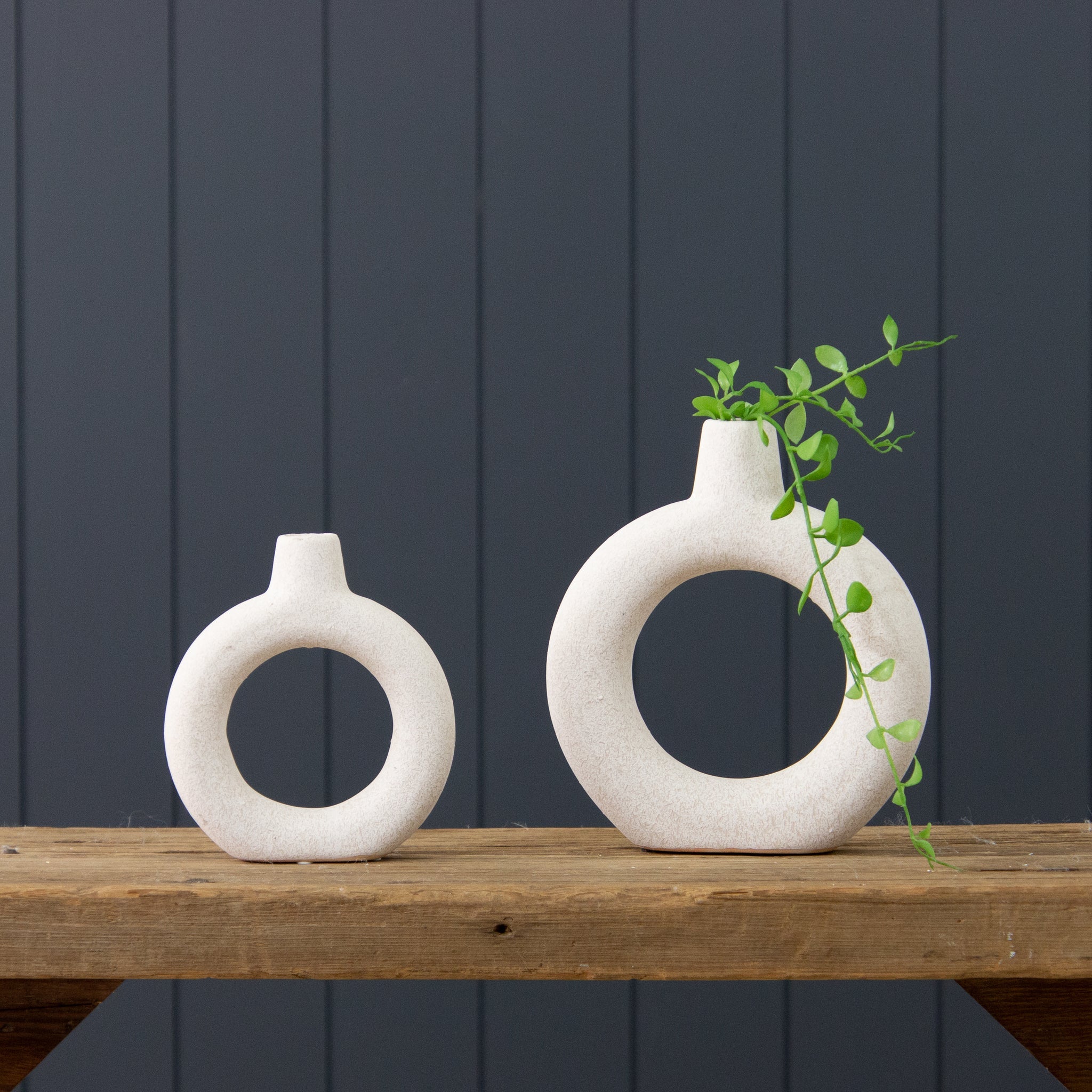 Textured Donut Vases