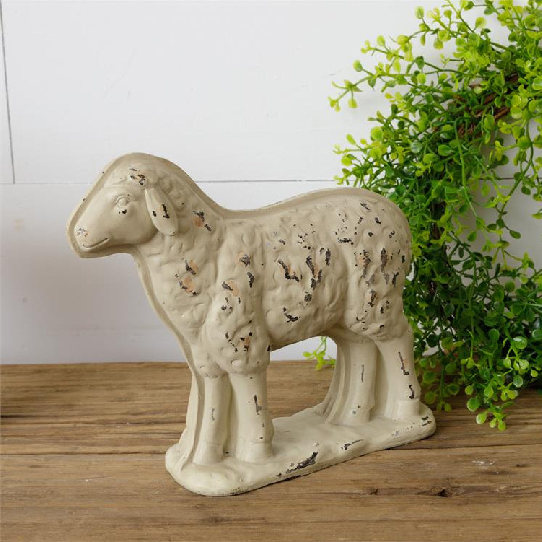 Antiqued Sheep Mold (Forward Facing)